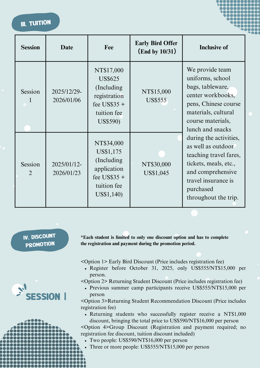 Mandarin Winter Camp - Registration is openImage